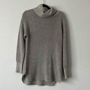 Grey turtleneck sweater